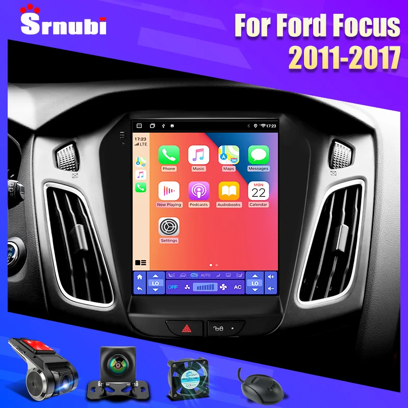 Android 11 Car Radio for Ford Focus Mk3 2011-2017 Multimedia Player 2Din Navigation Carplay Head Unit Stereo 9.7" Speakers Audio