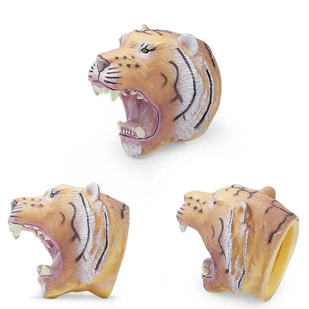 

Children Hand Puppet Decorative Educational Delicate Craft Tiger Elephant Hippo Hand Puppet Hippo Hand Puppet for Home