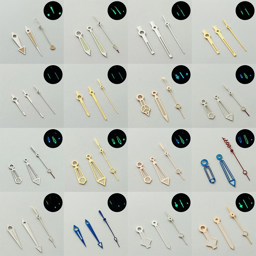 Зеленые светящиеся часы-указатель ETA 2836 2824 часы с механизмом аксессуары для