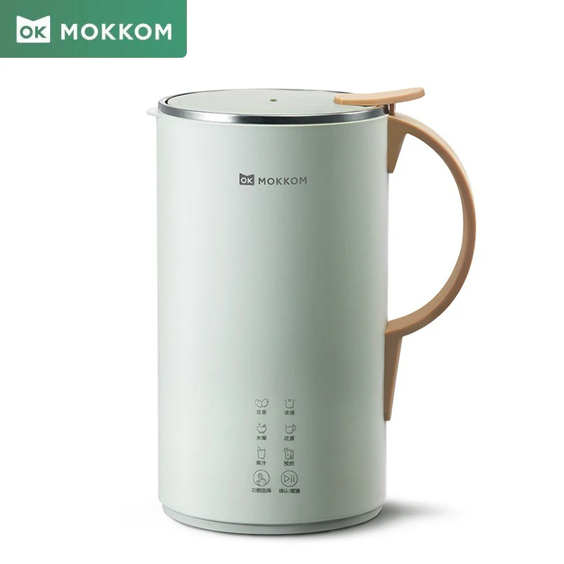 MOKKOM Food Blender Mini Fully Automatic Food Mixer 600ML Multifunctional Filter-Free Soymilk Maker Heating Baby Wall Breaker