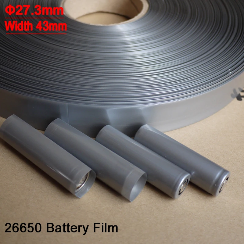 

20~500pcs 26650 Battery Film Tape PVC Heat Shrink Tube Precut Shrinkable Sleeve Tubing Protect Pipe Cover for Batteries Wrap
