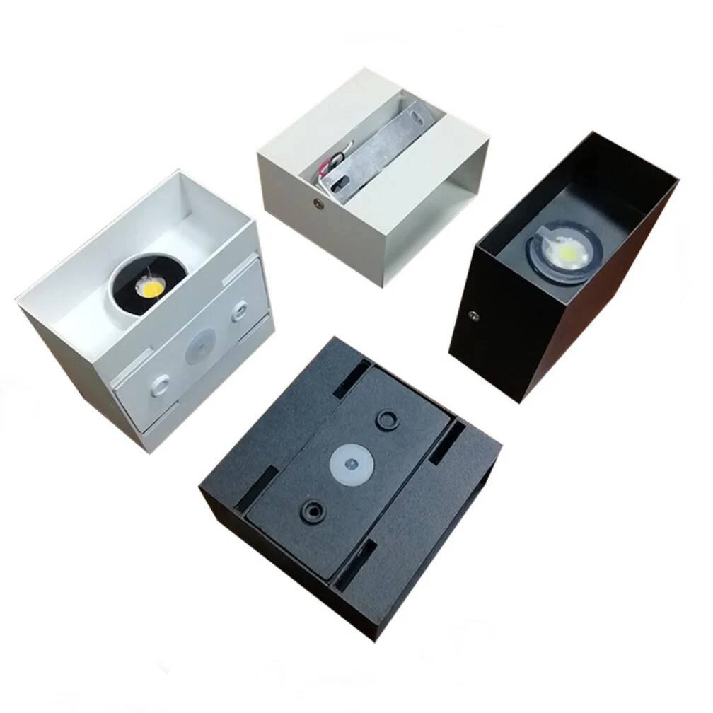 

LED Indoor Wall Lamp AC85-265V Black/White Color Shell Aluminum Wall Light With High Brightness LED Lighting Source