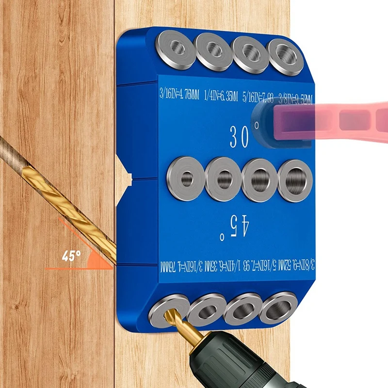 

Drill Guide Angle Drill Jig Drill Guide For Straight Holes For Cable Railing Lag Screw Kit Wood Post,