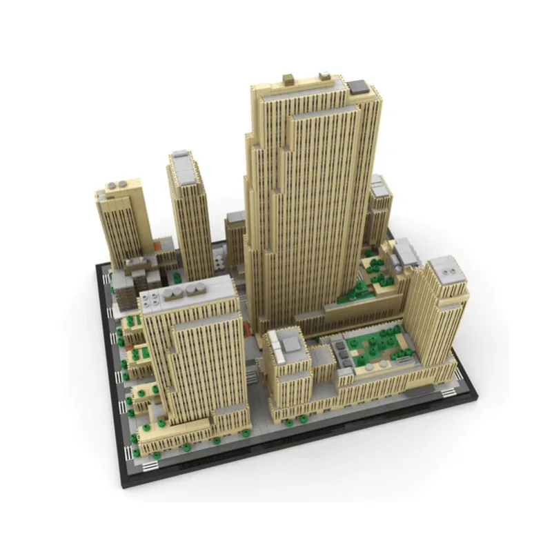 Классические строительные блоки MOC-178781 небоскреб 1:800 арт-деко 5999 шт. пазл для