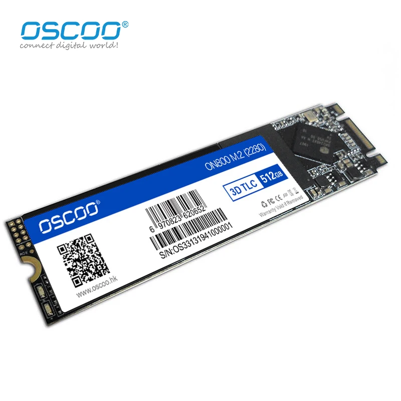 OSCOO SSD M.2 SATA3 2280 Внутренний жесткий диск 128 ГБ 256 512 M2 NGFF Жесткий твердотельный