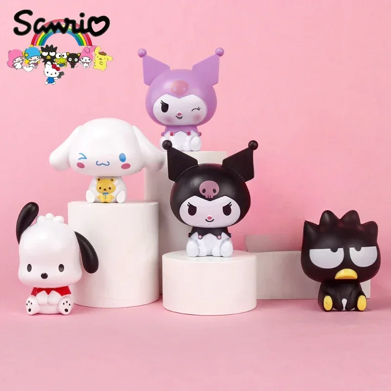 Sanrio серии Big Head Tamagotchi Dog Pacha Melody Kuromi клубника медведь крутой Пингвин украшение