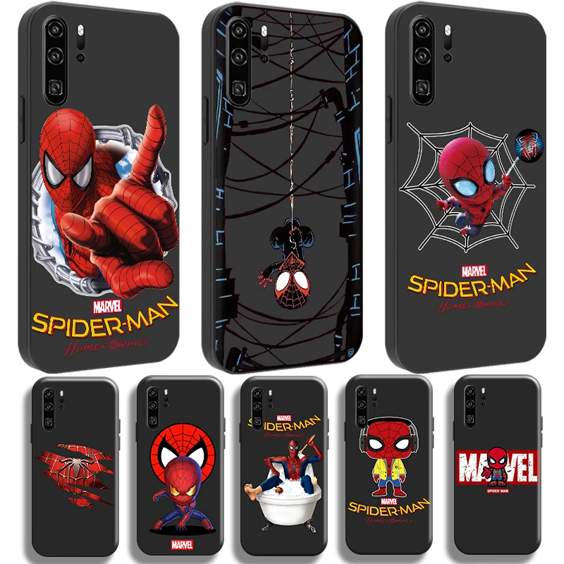 

Cute Cartoon Spiderman Phone Case For Huawei P50 P40 P30 P20 Pro Lite 5G P Smart Z 2019 2021 Coque Soft TPU Back Ultra-Thin