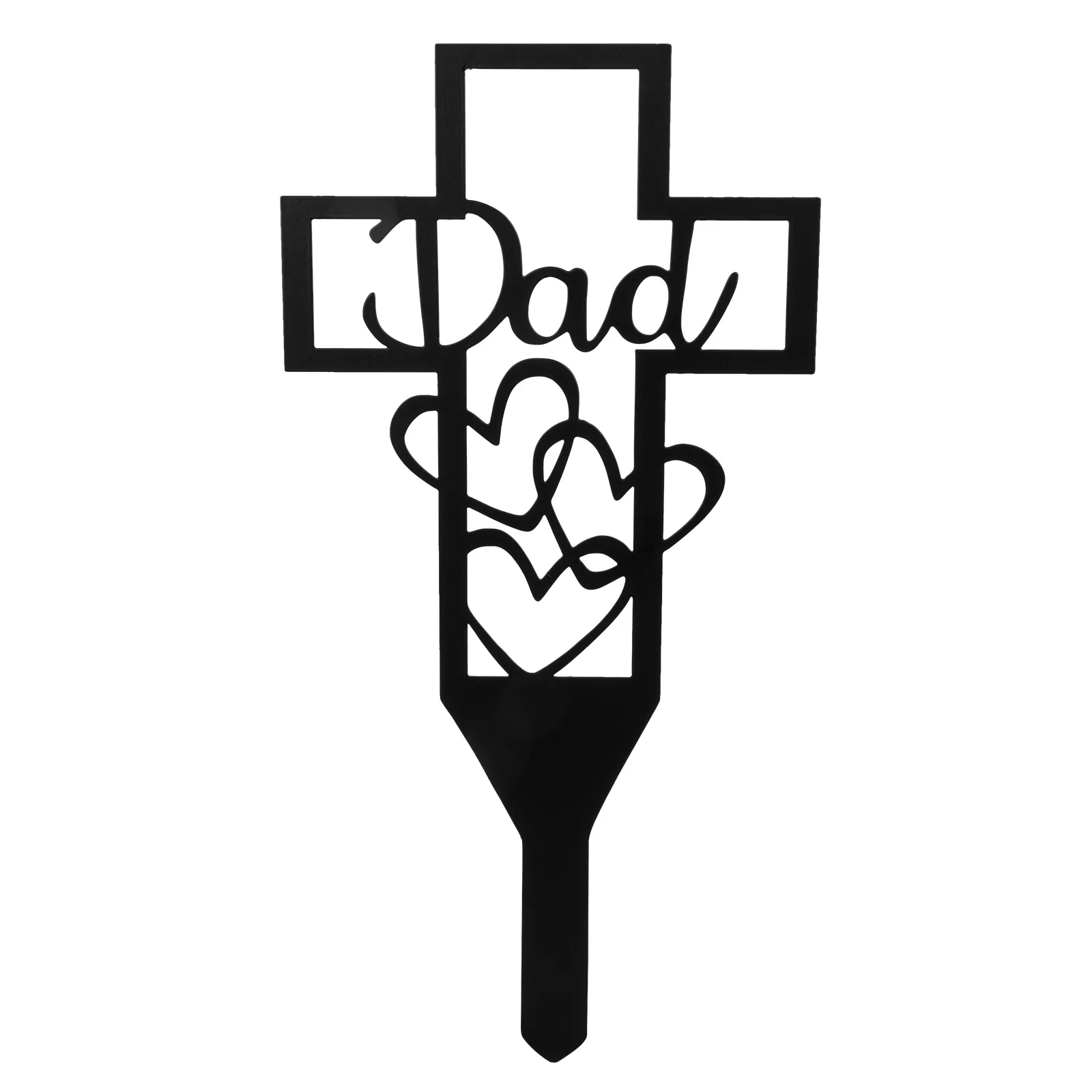 

Stake Cemetery Garden Memorial Grave Decorations Outdoor Yard Dad Stakes Clearance Cross Insertdecorative Marker Graveyard Decor