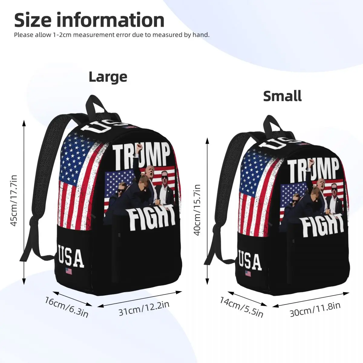 Рюкзак унисекс в стиле Трамп стреляет для защиты ваших прав рюкзак мужчин и