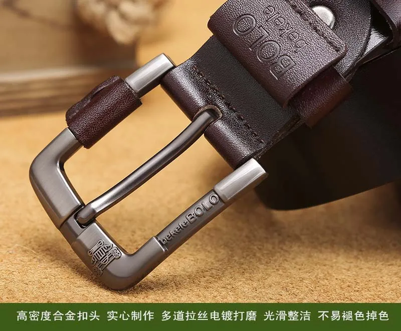 Ремень из натуральной коровьей кожи мужской 3 5-105 см | Аксессуары для одежды