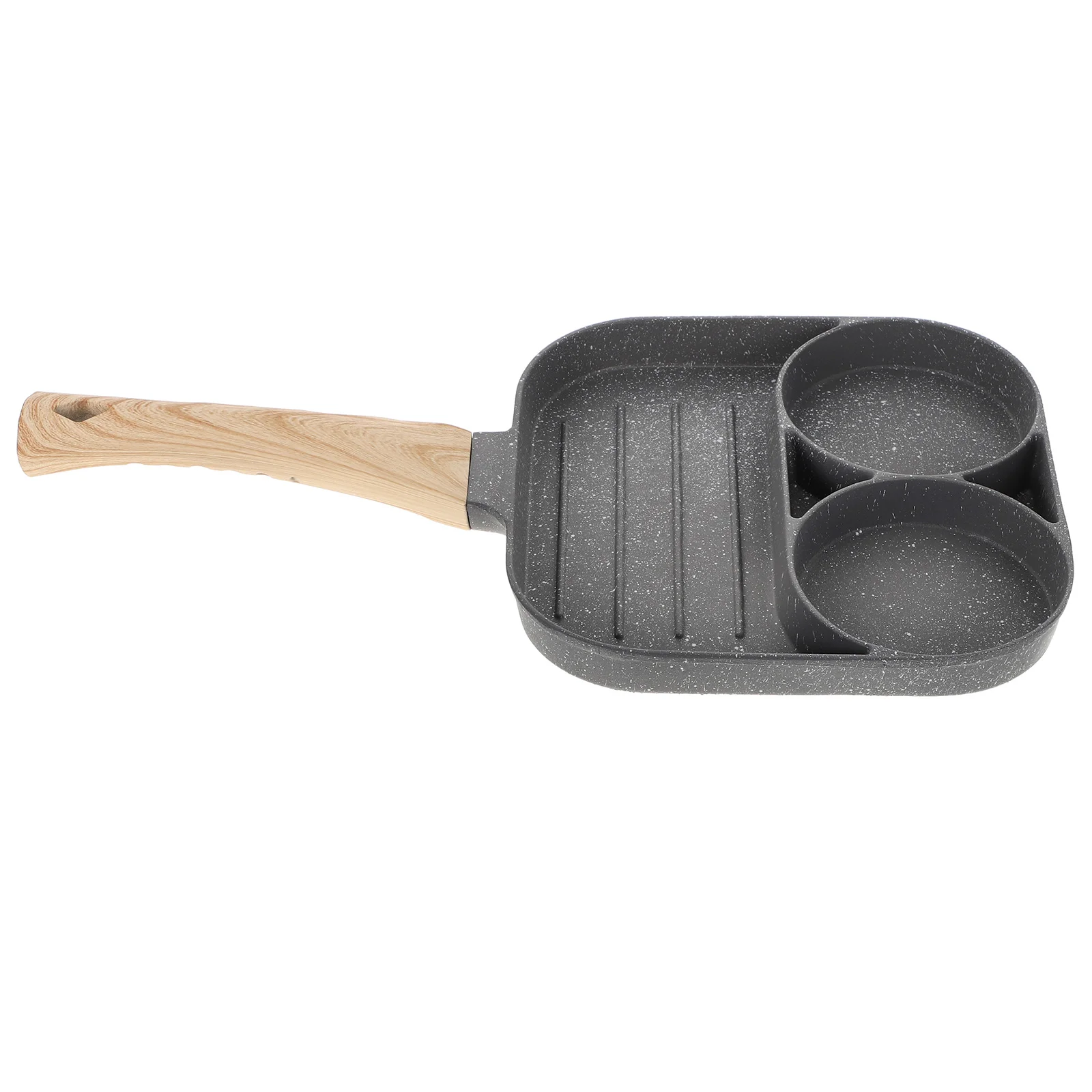 

Pan Egg Frying Skillet Cooker Non Stick Pancake Cooking Griddle Breakfast Omelet Nonstick Section Multi Cup Steak Divided