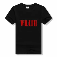 limited wrath natural selection logo printed t shirt for men male cotton short sleeve streetwear o neck funny t shirt