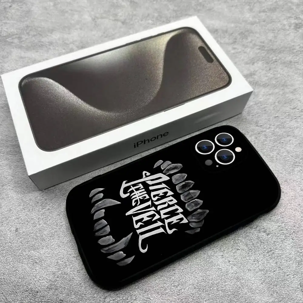Фото Чехол для телефона P-Pierce The Veil Band для iPhone 17,16,15,14,13,12,Pro,Max,Plus,E,SE4,Air,Mini Black Soft Box №5