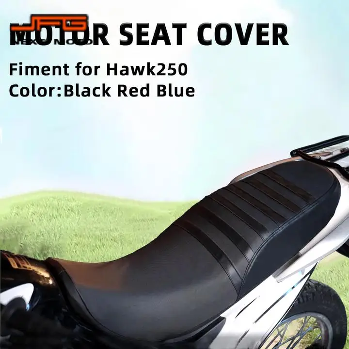 Фото Чехол для подушки сиденья мотоцикла, защитные чехлы для Hawk 250, ПВХ, водонепроницаемые, нескользящие, мягкие, для мотокросса, грязевого питбайка, детали мотоцикла №1