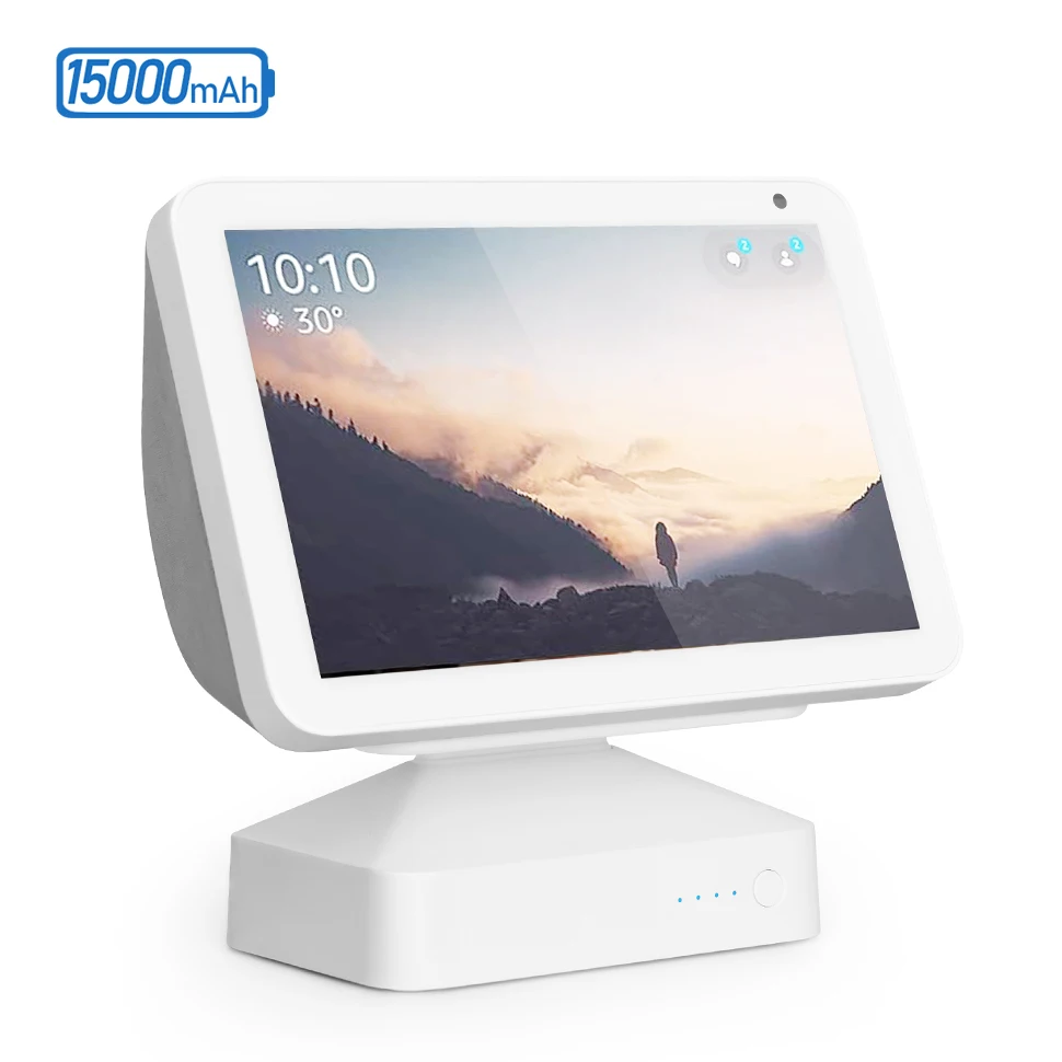 Фото Настольный держатель GGMM для Echo Show 8, магнитная подставка 1-го и 2-го поколения, регулируемый угол наклона, противоскользящее основание, аксессуары AmazonAlex №1