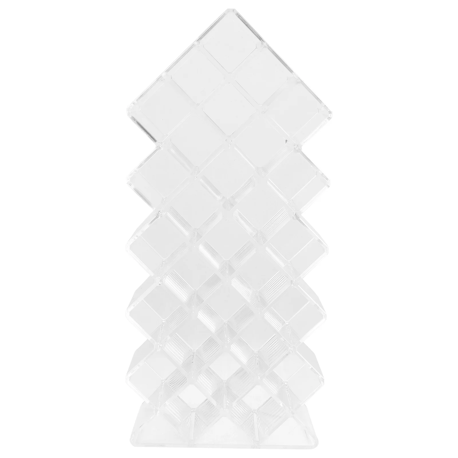 

28 Grids Lipstick Storage Rack Vertical Lip Gloss Display Stand Fish Tail Type