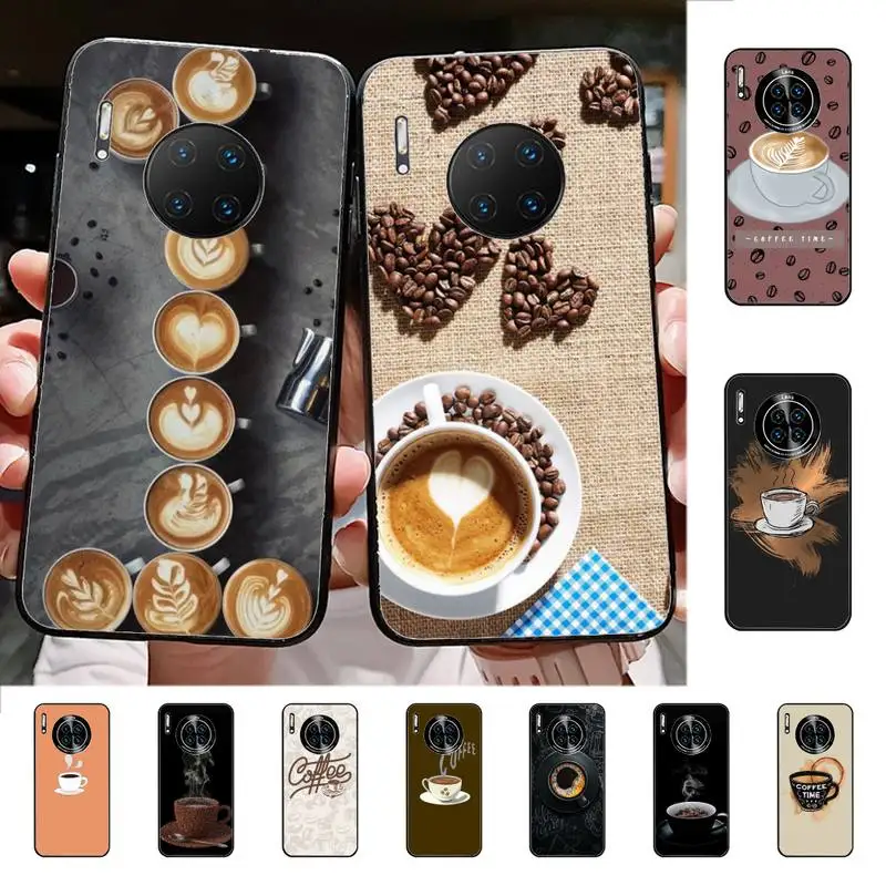 

Coffee Cup Phone Case for Huawei Mate 20 10 9 40 30 lite pro X Nova 2 3i 7se