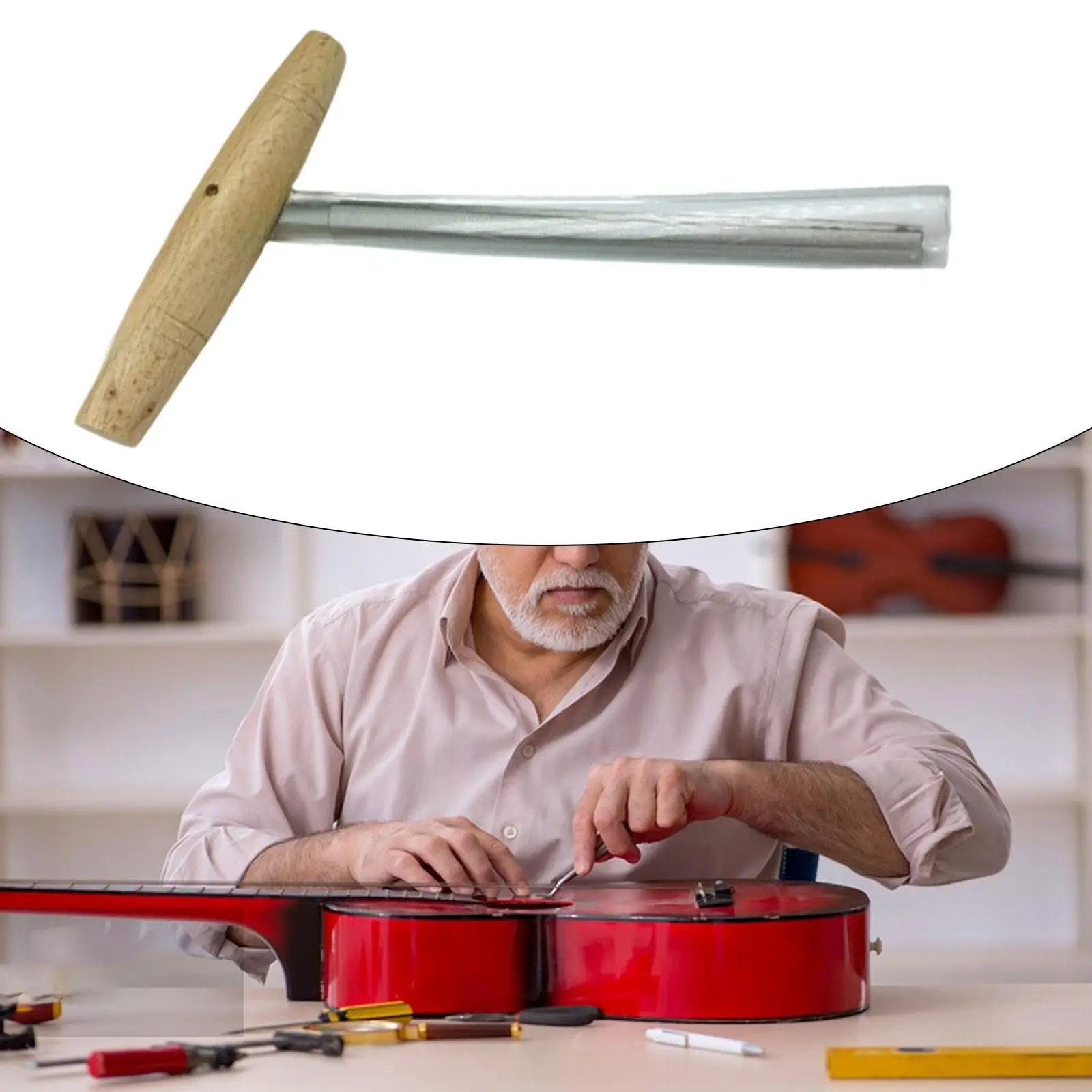 Violin Peg Hole Reamer Wooden Handle Portable Tapered for DIY Luthier