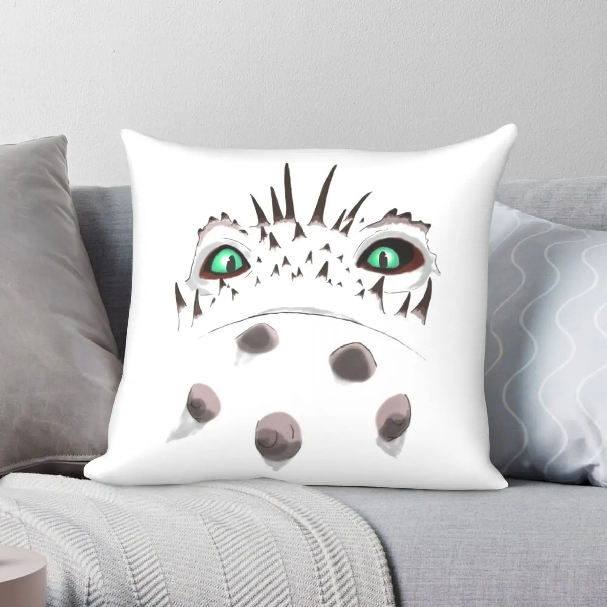 

Valka's Bewilderbeast Fiery Eyes Pillowcase Polyester Linen Velvet Pattern Zip Decor Throw Pillow Case Home Cushion Cover