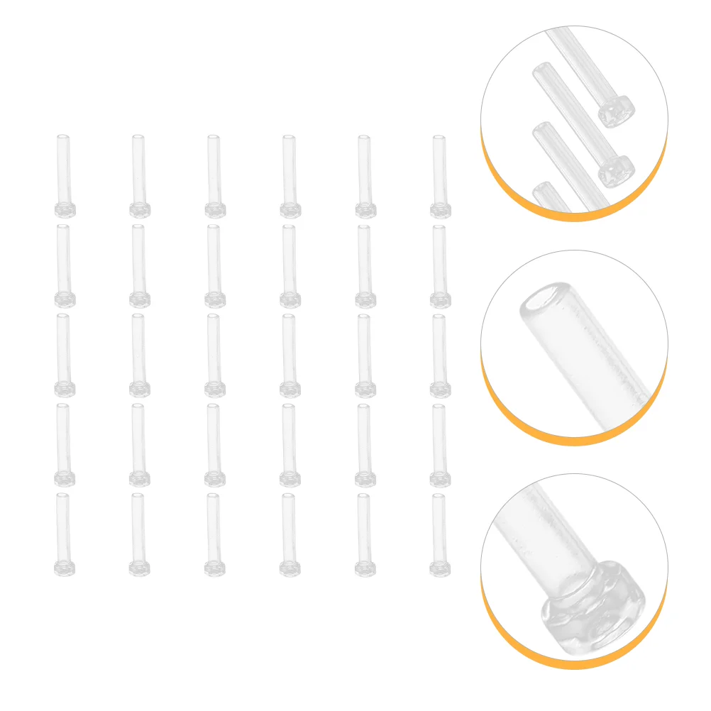 

Earring Sleeves Ear Stud Covers Earrings Protector Tube Jewelry Needle Backs Sleeve Clear Posts Cover Pierced Retainer Studs