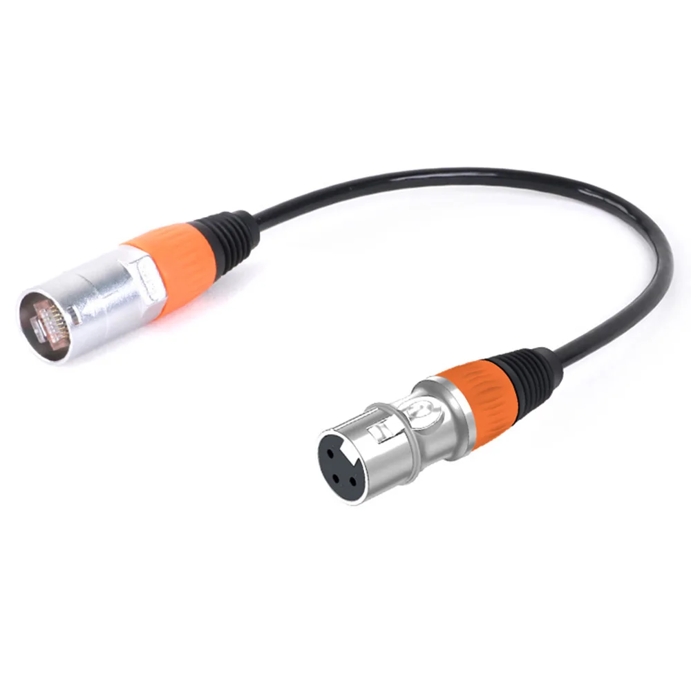 Кабель-адаптер XLR 3Pin к RJ45 гнездо UTP 8P8C CAT5/5E удлинитель для внутренней и наружной