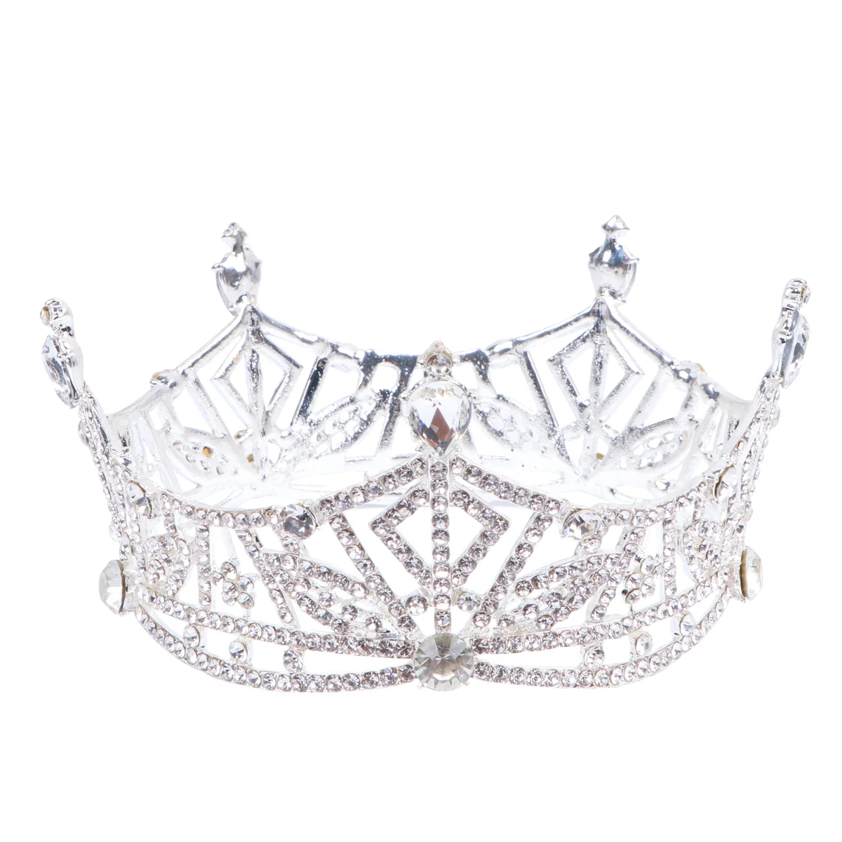 Rhinestone Crown Wedding Princess Crowns Head Pieces Brides Women Hair Accessories