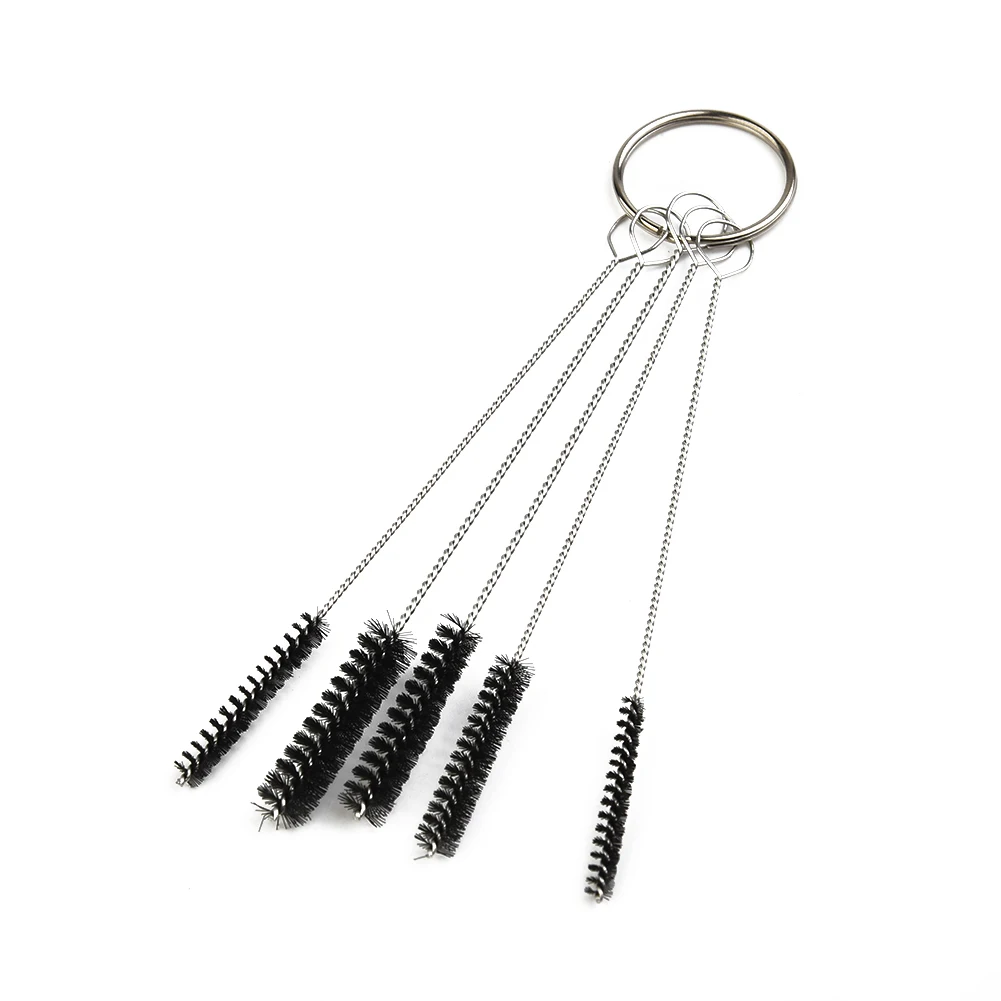 

18pcs/Set Motorcycle ATV Carburetor Cleaning Brush Dirt Jet Remove Tool Kit 2.0MM 2.5MM 3.0MM 4.5MM 5.0MM 13 Needle+5 Brush Tool