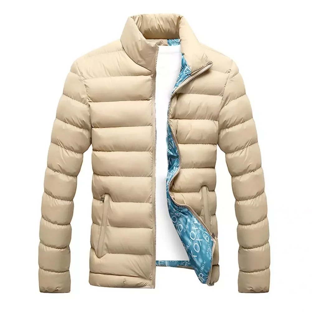 New2022 Great Padded Extra Thick Winter Down Coat Solid Color Men Down Coat Extra Thick   for School