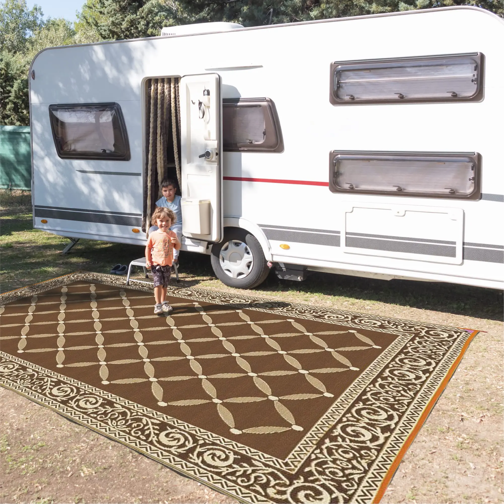 

Reversible Camping Mat, Plastic Straw Rug, Large Floor Mat For Outdoors, Rv, Patio, Backyard, Picnic, Beach, Camping(US Stock)