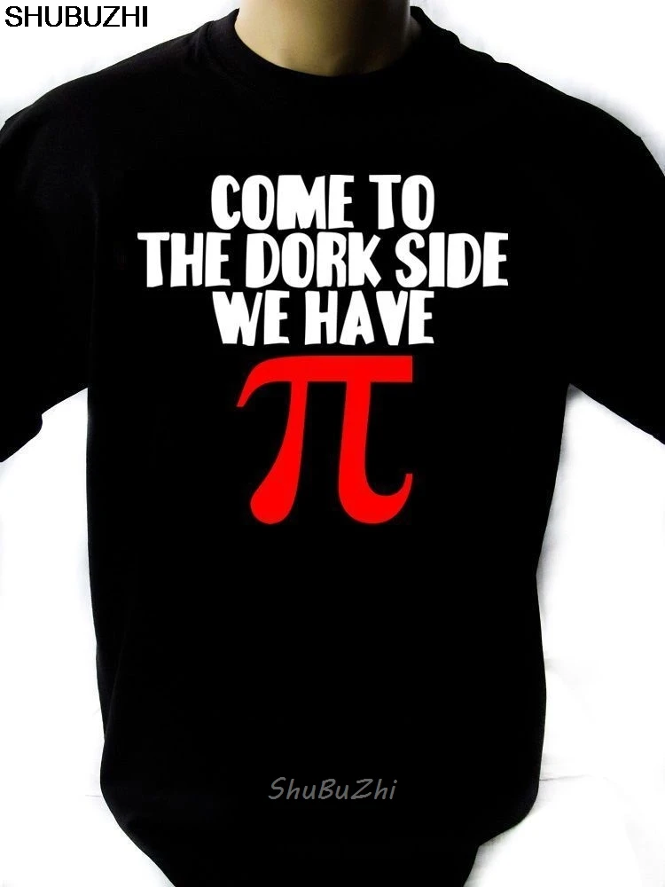 Мужская черная футболка с надписью «Come To The Dork Side», новые размеры, стандартные мужские хлопковые футболки, летняя брендовая футболка, европейский размер, sbz3360