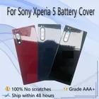 Оригинальное заднее стекло для Sony Xperia 5 Back J8210 J8270 J9210, сменная задняя крышка батарейного отсека