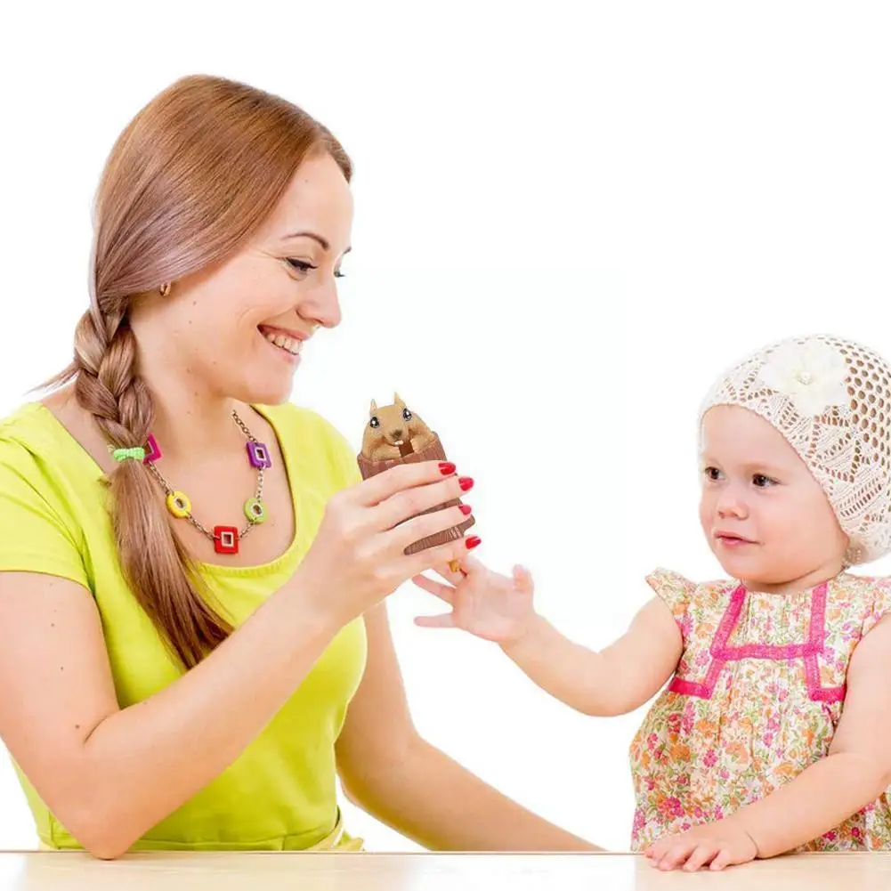 

Squeeze Squirrel Cup Toy Squirrel Decompression Toy Sensory Pen Holder Squirrel Squeeze Magic Stump Toy Toy V3p3