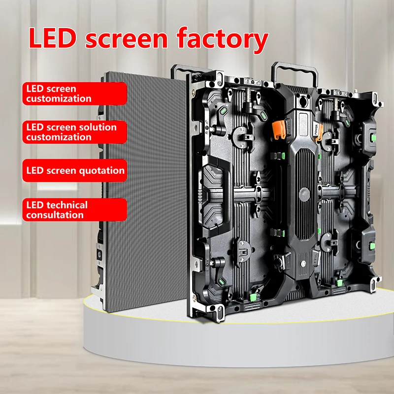 Фото Модульный LED-экран P2.604 P2.97 для АЗС, уличный, для аренды, для видеопроекций на больших сценах, дисплейная панель для бензозаправочных станций №3