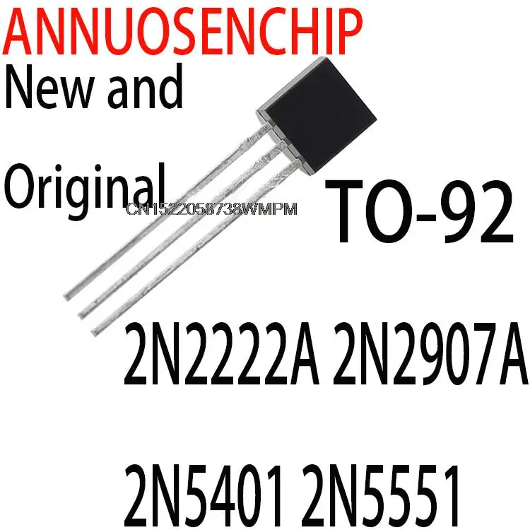 100 шт., новые и оригинальные TO-92, 2N2222A 2N2907A 2N5401 2N5551 S8050 S8550 S9012 S9013 S9014 S9015 2N3904 2N3906 S9018
