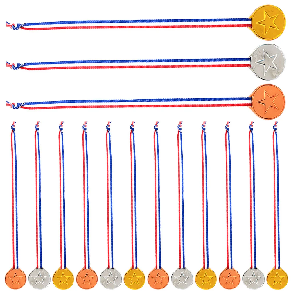 

18 Pcs Children's Medal Contest Reward Medals Make Decorative Plastic Kids Competition Prize Award Supply