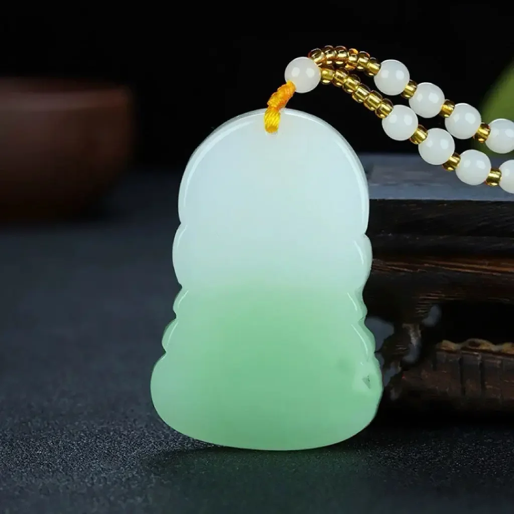 Новый кулон Piaocui Guanyin камень 18 тысяча рук