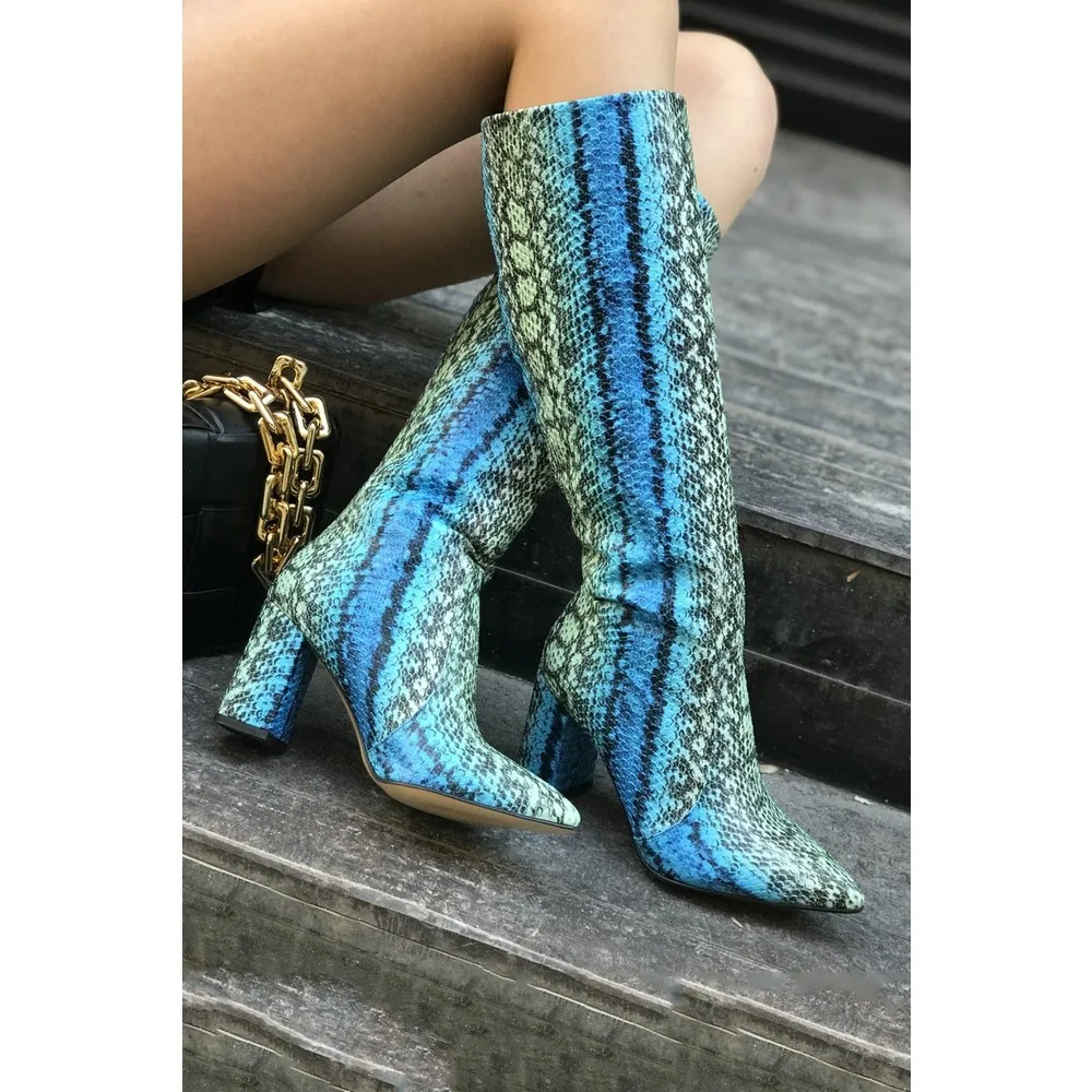 

Dorlie Mila Kroko Boots Blue