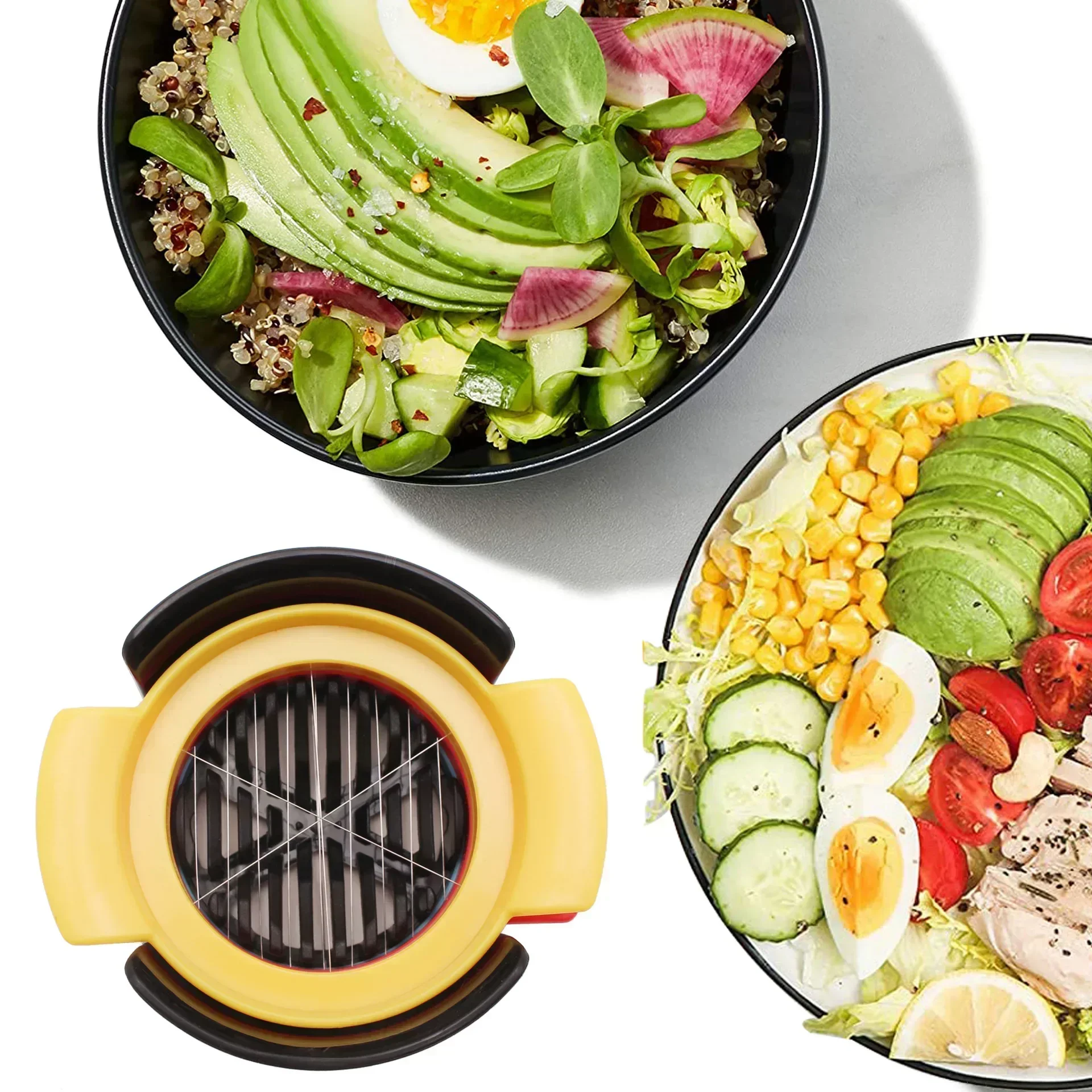 Яйцерезка 3 в 1 резак для приготовления яиц бытовой нож фруктов колбасы