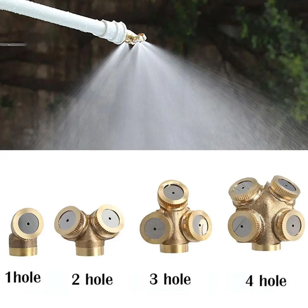 

Farm Atomizing Sprayer Nozzle 1/2/3/4 Nozzle Head Agriculture Greenhouse Pesticide Garden Lawn Mist Spraying Sprinkler Tools