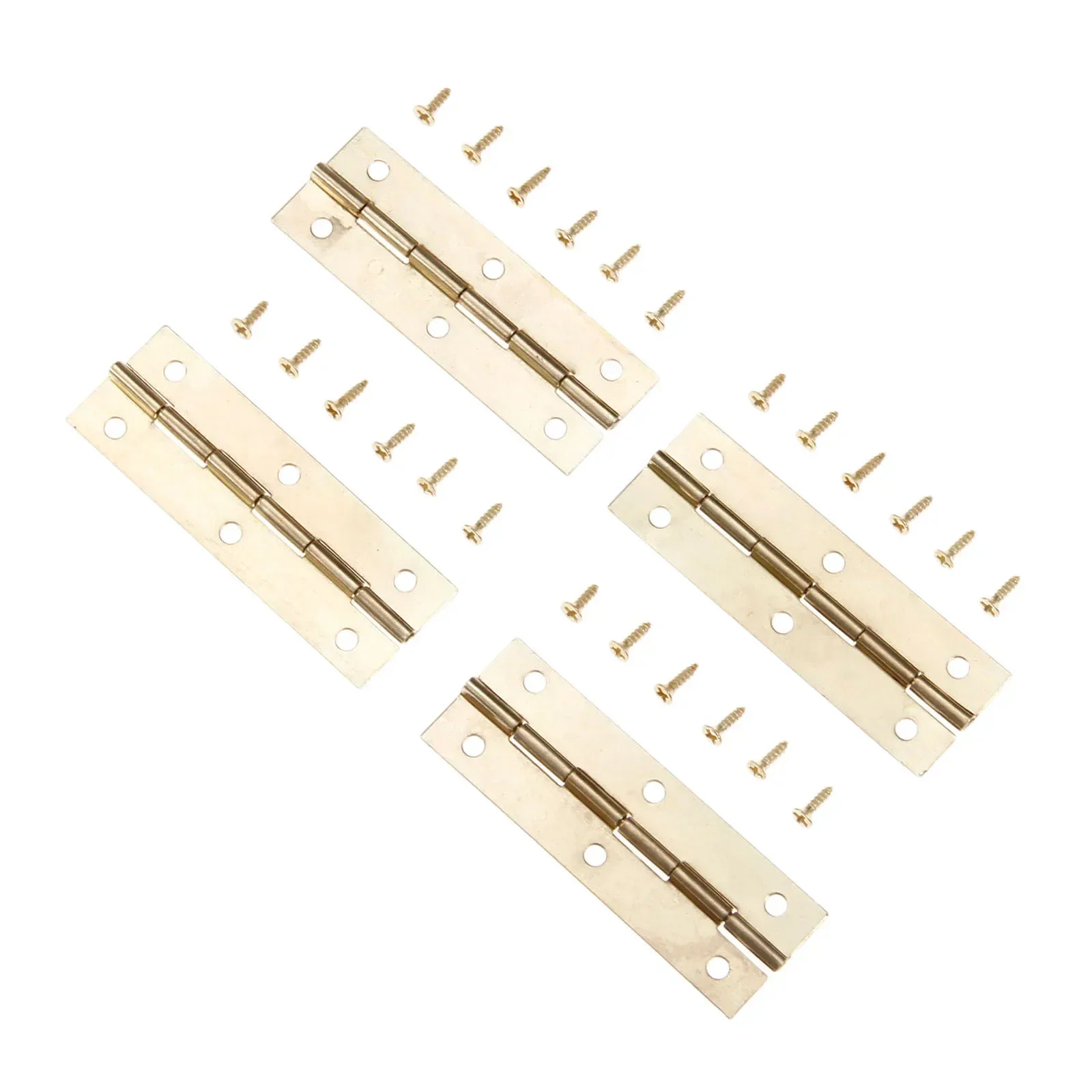 

4 шт. плоские прямоугольные петли с винтом 2,36 "x 0,79" античная бронза, золотая металлическая фурнитура, декор, мебель, деревянная шкатулка для драгоценностей, винный шкатулка