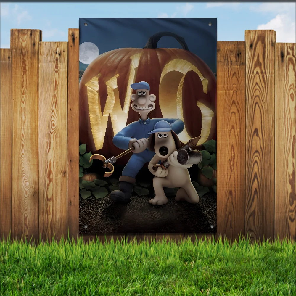 W-WallaceS милый флаг G-Gromit для садовых флагов вечерние гостиной дома балкона