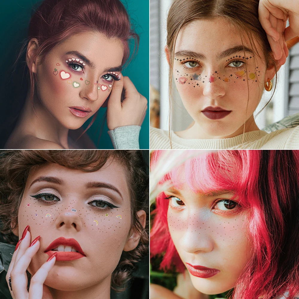 VeeCharm-Патчи для макияжа пятна лица милые аксессуары женщин косметика праздника