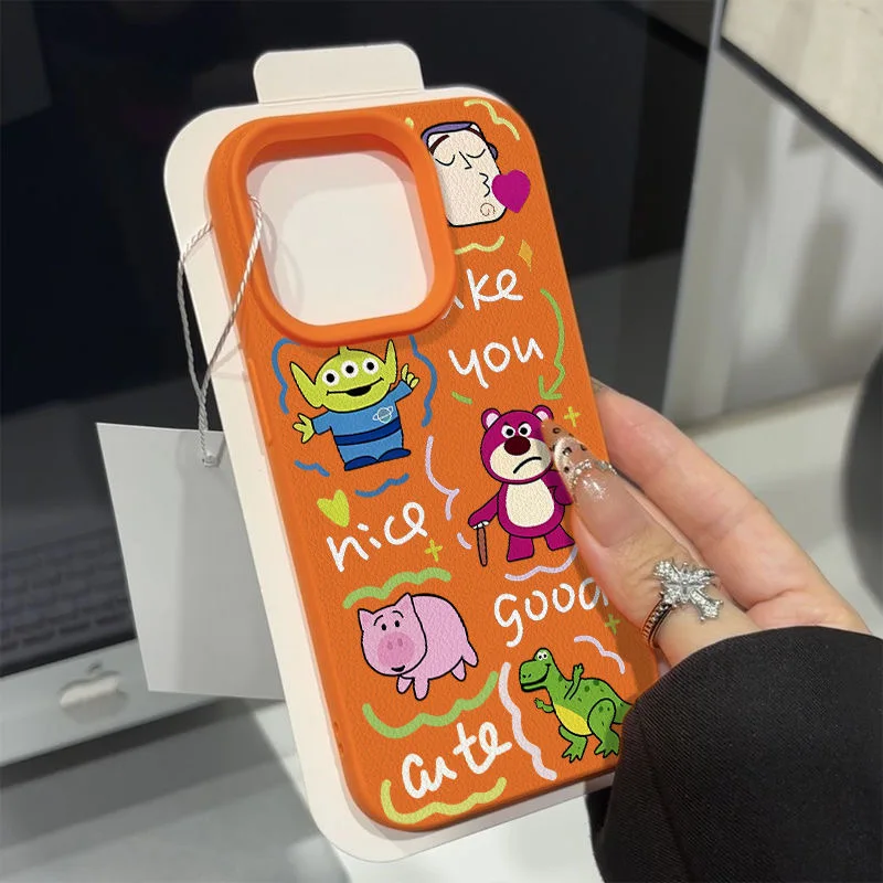 Модный амортизирующий чехол для телефона из искусственной кожи IPhone 16 Plus 15 14 13 12 11