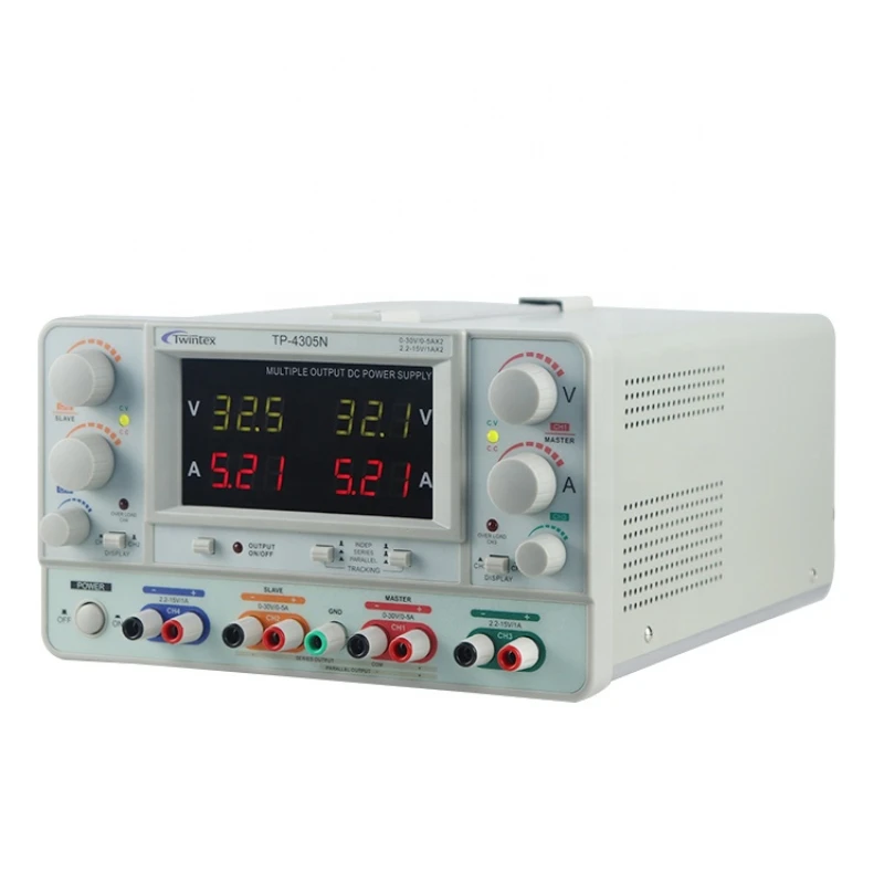 

for TP-4305N Quad Output 30V 5A 4-CH Bench type Linear DC Regulated Adjustable Power Supply