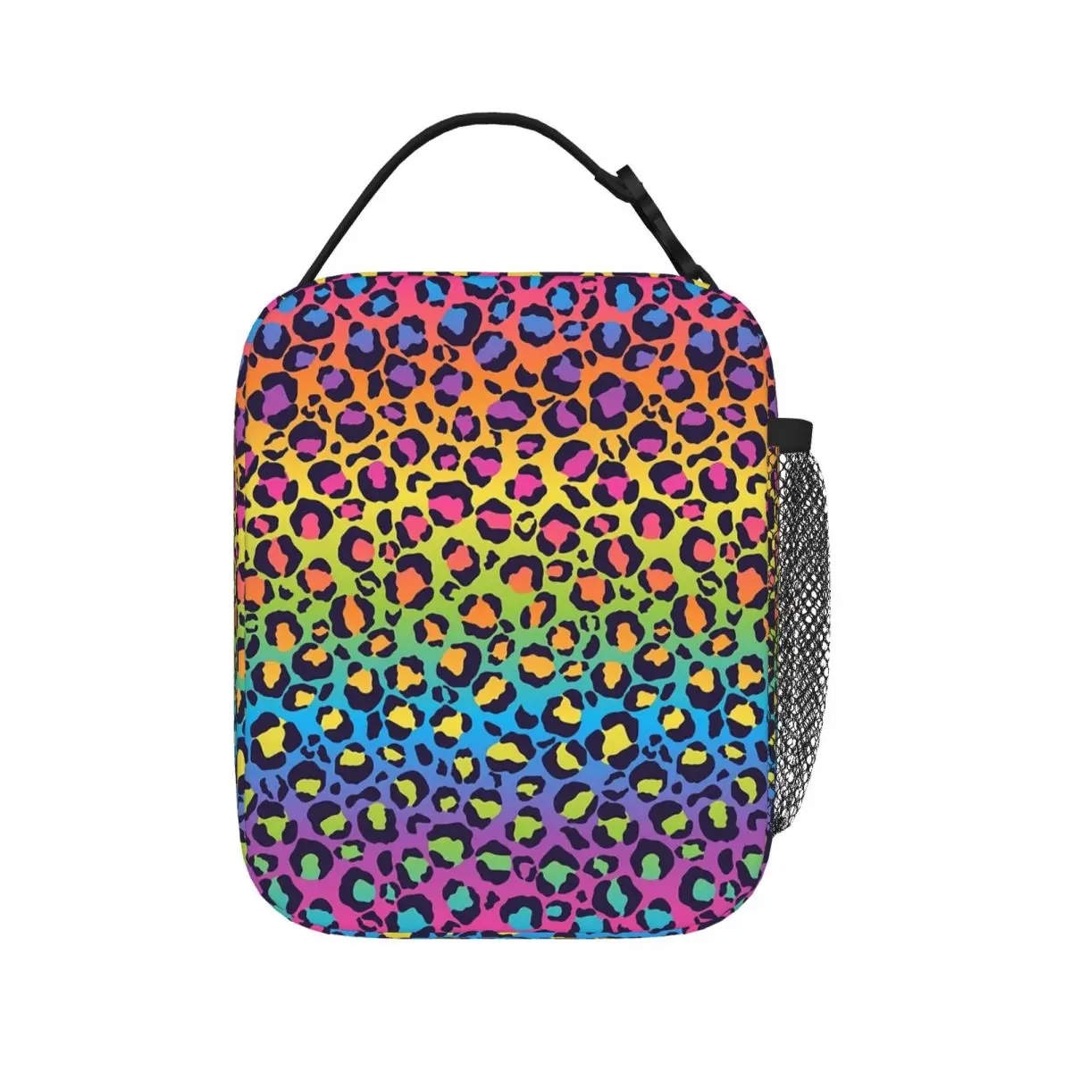 

Яркие дорожные сумки для еды с градиентным леопардовым принтом, Изолированные сумки для еды, многоразовые сумки для пикника, Термосумка для женщин и детей