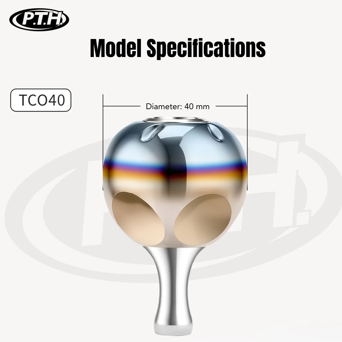 Рукоятка PTH TCO40 цельная для морских джиговых катушек Shimano Stella SW, TP, CQ и Daiwa SALTIGA. (art.: 3920dc6f1b469) - 3920dc6f1b469