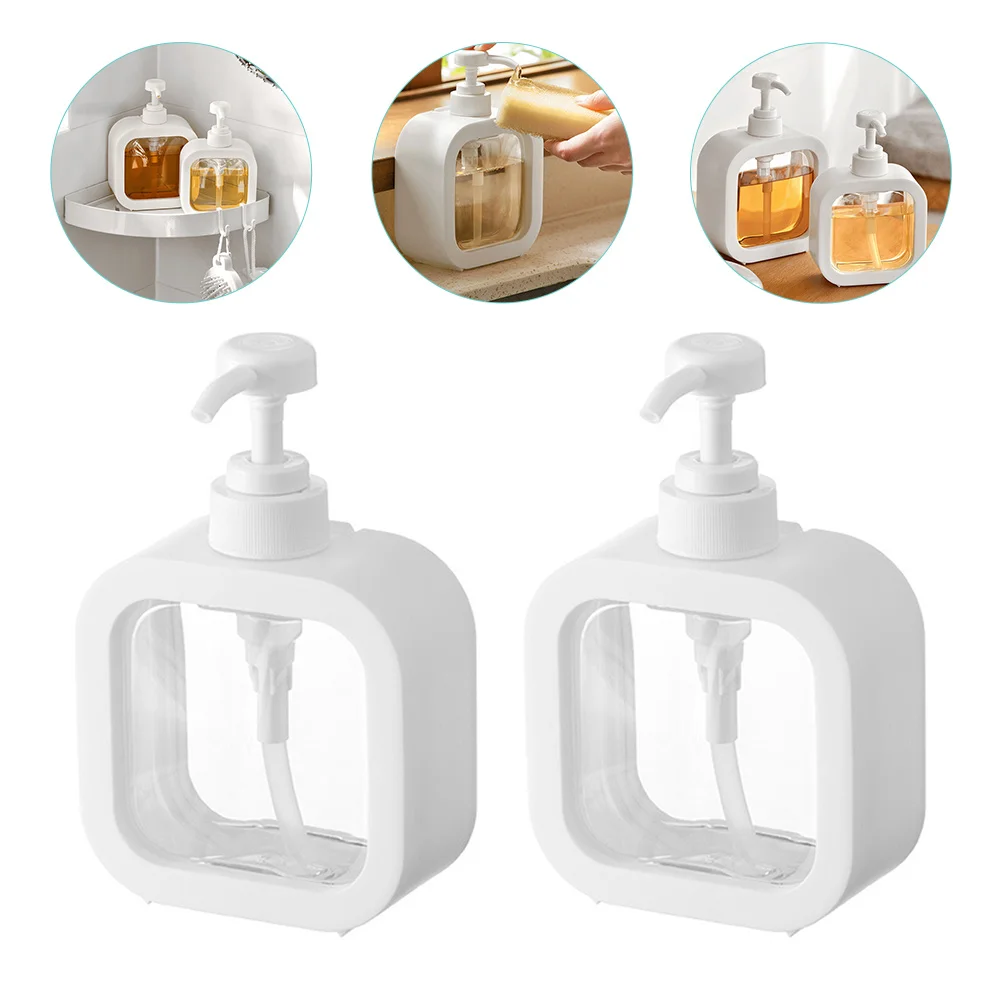 

2 шт., флаконы для шампуня, Пластиковые Многоразовые флаконы