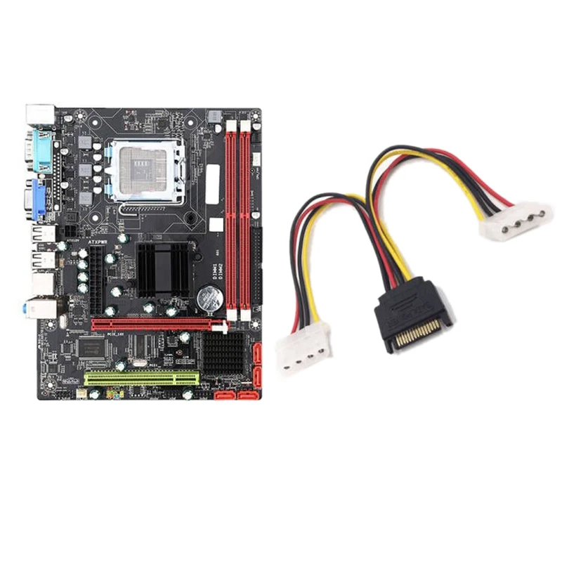 

4GB G31 Motherboard LGA775 DDR2 Second Generation Supports Xeon Core CPU with LPT Com Interface+SATA IDE Power Cord