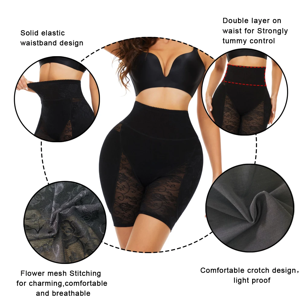 SEXYWG Butt Lifter Shapewear Panties for Women Fake Booty Ass Sexy Body Shaper Push Up Panties Hip Shapewear Panties