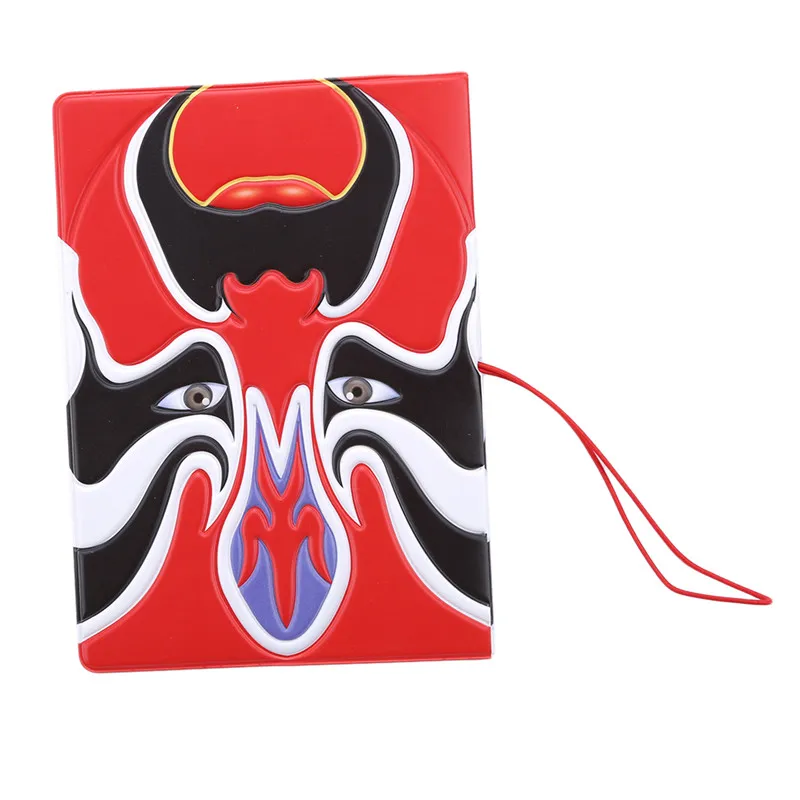

Chinese Peking Opera Pattern Organizer Card Passport Cover Bag Creative Travel Passport Holders Card Holder